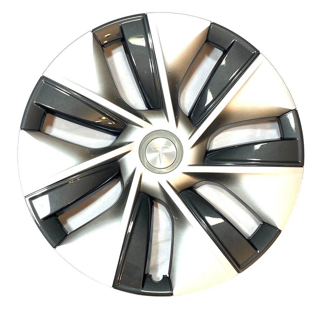 Tesla 2020-2024 Model Y Gemini Wheel Cover Hubcap 19" Part 1044235-00-B Rim